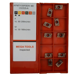 APMT1135PDER-M2-CS2325-А Пластина фрезерная для стали и нержавеющей стали MEGA