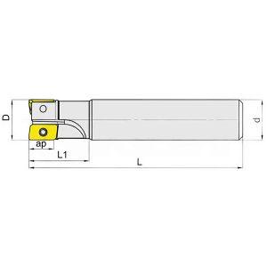 BAP300R-20-200-C20-3T Фреза концевая 