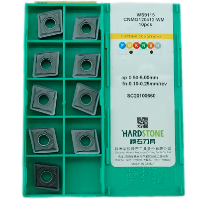 CNMG120412-WM-WS9115 Пластина токарная для нержавеющей и жаропрочной стали, получистовая обработка