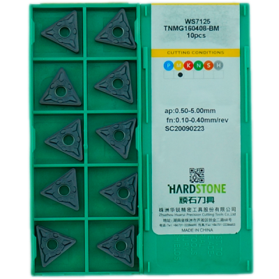 TNMG160408-BM-WS7125 Пластина токарная для нержавеющей стали, получистовая обработка