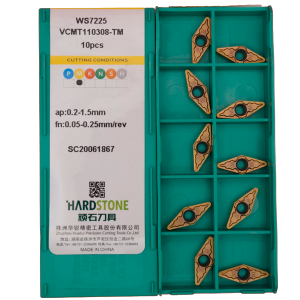 VCMT110308-TM-WS7225 Пластина токарная для нержавеющей стали, получистовая обработка