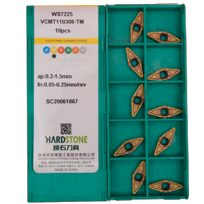 VCMT110308-TM-WS7225 Пластина токарная для нержавеющей стали, получистовая обработка